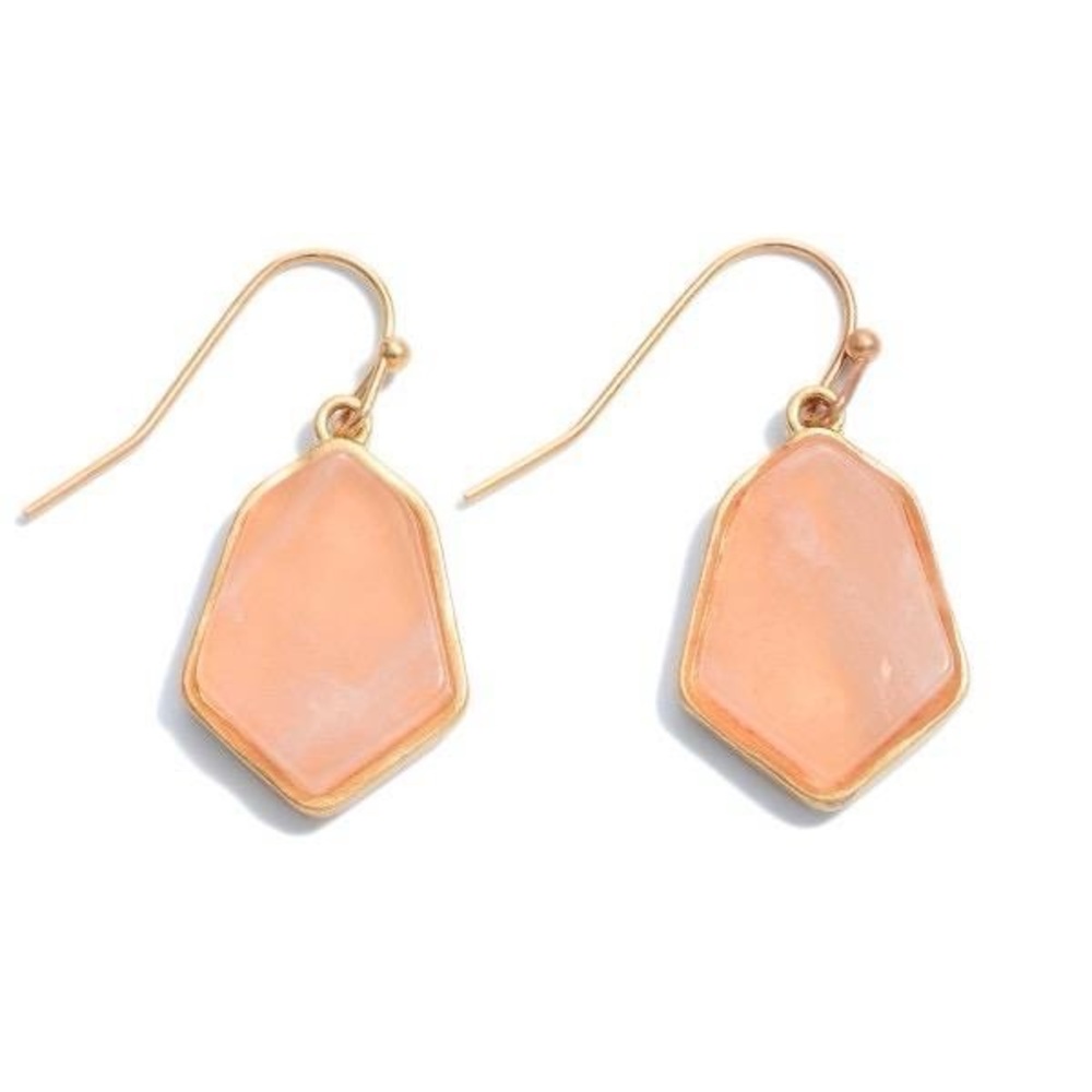 Semi Precious Drop Earrings
